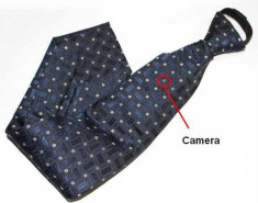 Cravata cu Camera Ascunsa Spion Spy foto