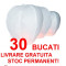 LAMPION - LAMPIOANE ZBURATOARE PACHET 30 LAMPIOANE ALBE + 2 LAMPIOANE INIMA ROSIE