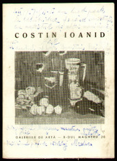 1959 Pliant expozitie arta RPR Costin Ioanid, arhiva sculptor Ioan Sarghie foto