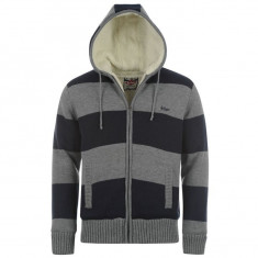 Jacheta/ Geaca Barbati Lee Cooper Stripe Fleece Lined Knit - Marimi disponibile S,M,L,XL,XXL foto