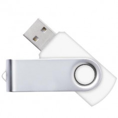 Stick 32gb USB 2.0 Memory Flash Microvault Swivel Alb White Plastic Protectie Metalica ! Pret de 16gb/8gb ! Livrare Gratuita ! foto