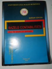 Bazele contabilitatii, Text de studiu si aplicatii, Marian Covlea, Nomina Lex foto