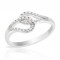 Nou! Superb inel aur alb 18K, cu diamante 0.09 ctw, foarte fin