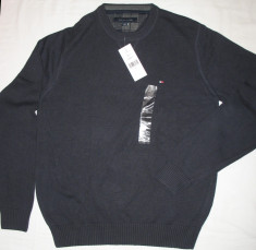 Pulover TOMMY HILFIGER, bleumarin, 100% bumbac, masura L foto