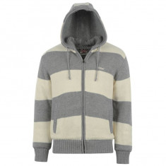 Jacheta/ Geaca Barbati Lee Cooper Stripe Fleece Lined Knit - Marimi disponibile S,M,L,XL,XXL,XXXL foto