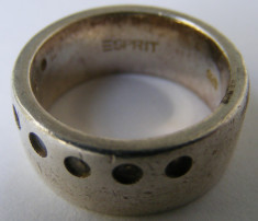 Inel vechi din argint ESPRIT cu 7 pietre albe - de colectie foto