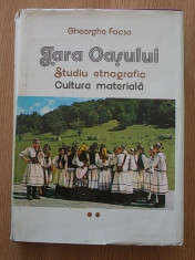 TARA OASULUI- STUDIU ETNOGRAFIC- GHEORGHE FOCSA- VOL II- CARTONATA, SUPRACOPERTA foto