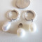 Cercei si pandant perle de cultura albe 10 mm/ argint 925