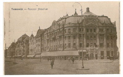 1563 - TIMISOARA, street Francisc Iosif - old postcard - unused foto