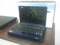 Vand netbook notebook laptop Acer Aspire One ZG5, stare foarte buna, poze reale, CUTIE, husa piele, baterie 2.5 h foto