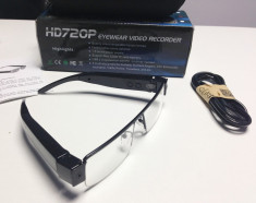 Ochelari cu camera video ascunsa HD foarte discreta,sunet stereo,suport 32GB,model 2014 foto