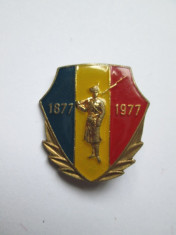 Insigna 1877-1977 foto