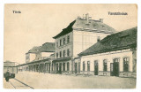 1493 - TEIUS, Alba, Railway Station - old postcard - used - 1908