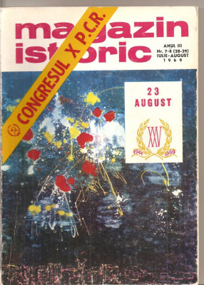 (C5161) MAGAZIN ISTORIC ANUL III, NR. 7-8 (28-29), IULIE-AUGUST 1969 foto