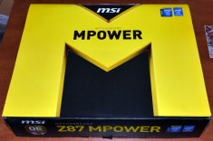 OKAZIE !! SUPER PRET! PLACA DE BAZA NOUA MSI Z87 MPOWER GAMING / OVERCLOCK SERIES foto