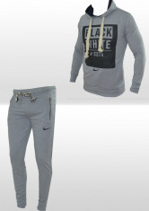Trening - Nike - Black and White edition - Gri - Pantaloni Pana - Din Bumbac - Masuri S M L L/XL B93 foto