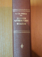 ISTORIA LITERATURII ROMANE.COMPENDIU de G. CALINESCU foto