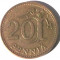G5. FINLANDA 20 PENNIA 1963, 4.50 g., Aluminum-Bronze, 22.5 mm **