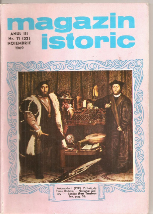 (C5158) MAGAZIN ISTORIC ANUL III, NR. 11 (32), NOIEMBRIE 1969