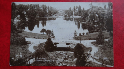 Carte postala - Bucuresti - Vedere generala din parcul Carol circulat Anina foto