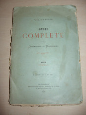 V.A.URECHIA = OPERE COMPLECTE, 1878 , TOMUL I, SERIA B foto