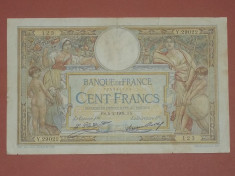 Franta 100 Francs 1931 VF RARA foto