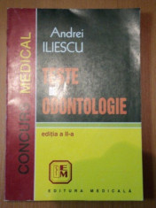 TESTE DE ODONTOLOGIE- ANDREI ILIESCUJ- EDITIA A II A, BUC.1999 foto