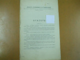 Revista economica si financiara Statute Bucuresti 1912
