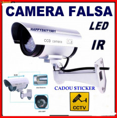 CAMERA FALSA VIDEO DE SUPRAVEGERE INFRAROSU DESIGN REALIST STICKER CCTV----MODEL NOU foto