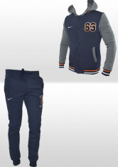 Trening - Nike - College - Model Nou de toamna - Bleumarin - Pantaloni Conici - Din Bumbac - Masuri S M L B87 foto