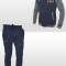 Trening - Nike - College - Model Nou de toamna - Bleumarin - Pantaloni Conici - Din Bumbac - Masuri S M L B87