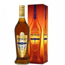 Cognac Metaxa cutie carton 7 stele, 1 litru foto