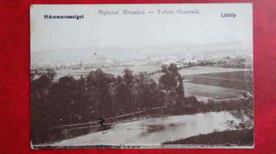Carte postala - Sighetul Marmatiei - Vedere Generala - cu supratipar foto