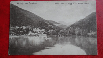 Carte postala - Oravita - Lacul mare - Banat - Circulata foto