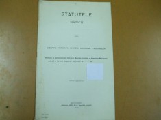 Statutele bancii din soc cooperativa de economie a meseriasilor Bucuresti 1912