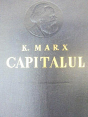 CAPITALUL-KARL MARX VOL 3 PARTEA I-A CARTEA A III-A 1953 foto