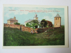 C.P. COLOR NECIRCULATA SUCEAVA BISERICA ZAMCA DIN ANII 1910 foto