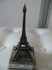 Turnul Eiffel in miniatura din bronz, marcat, Colection Polyne,vechi,stare perfecta, de colectie/decor. foto