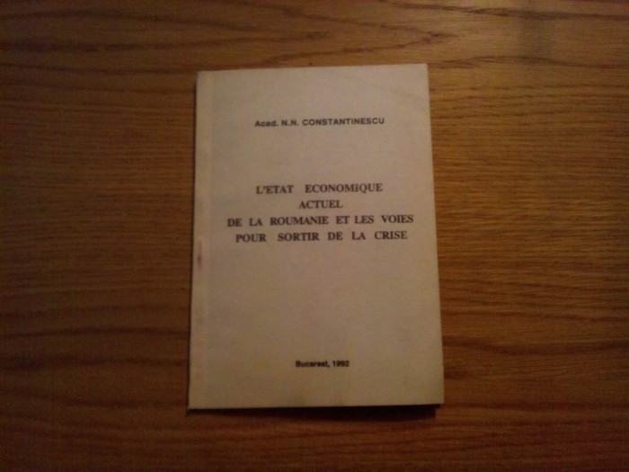L`ETAT ECONOMIQUE ACTUEL DE LA ROUMANIE ET LES VOIES POUR SORTIR DE LA CRISE