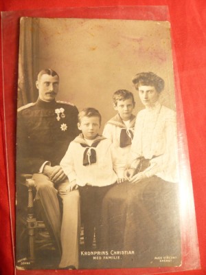 Ilustrata - Printul Christian al Danemarcei - viitor Rege , cca. 1900 foto