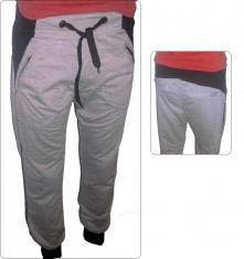 Pantaloni trening tur lasat gri Bumbac model 2014 Editie limitata foto