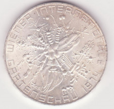 MONEDA DIN ARGINT AUSTRIA - 50 SCHILLING 1974 - WIENER INTERNATIONALE GARDENSCHAU, JUBILIARA, 20 GRAME foto