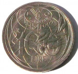 G5. ITALIA 100 LIRE 1995 FAO, 4.50 g., Copper-Nickel, 22 mm, AUNC / UNC **