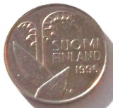 G5. FINLANDA 10 PENNIA 1996, 1.80 g., Copper-Nickel, 16.3 mm LACRAMIOARE **, Europa