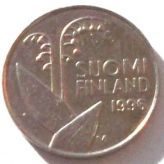 G5. FINLANDA 10 PENNIA 1996, 1.80 g., Copper-Nickel, 16.3 mm LACRAMIOARE **