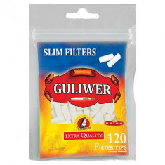 Filtre Guliwer slim 120 pentru rulat tutun tigari foto