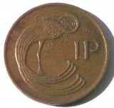 G5. IRLANDA 1 PENNY 1980, 3.56 g., Bronze, 20.3 mm **, Europa