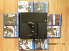 Playstation 4 + 8 jocuri foto