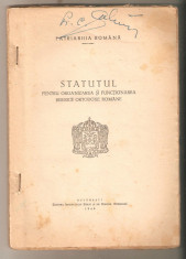 Statutul pentru organizarea si functionarea bisericii ortodoxe*1949 foto