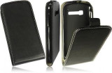 Husa Alcatel One Touch Pop C5 OT-5036D Flip Case Inchidere Magnetica Black, Piele Ecologica, Toc, Cu clapeta